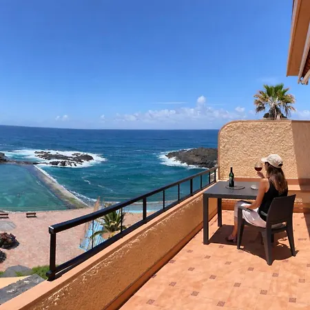 Terraza Con Vistas Al Mar Tenerife Norte Mesa Del Mar 公寓 *