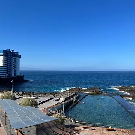아파트 Terraza Con Vistas Al Mar Tenerife Norte Mesa Del Mar 타코론테